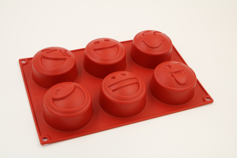 silicone muffin mold | BM082 Emoji Muffin Mould