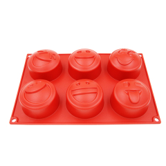 moule à muffins en silicone | Moule à muffins Emoji BM082