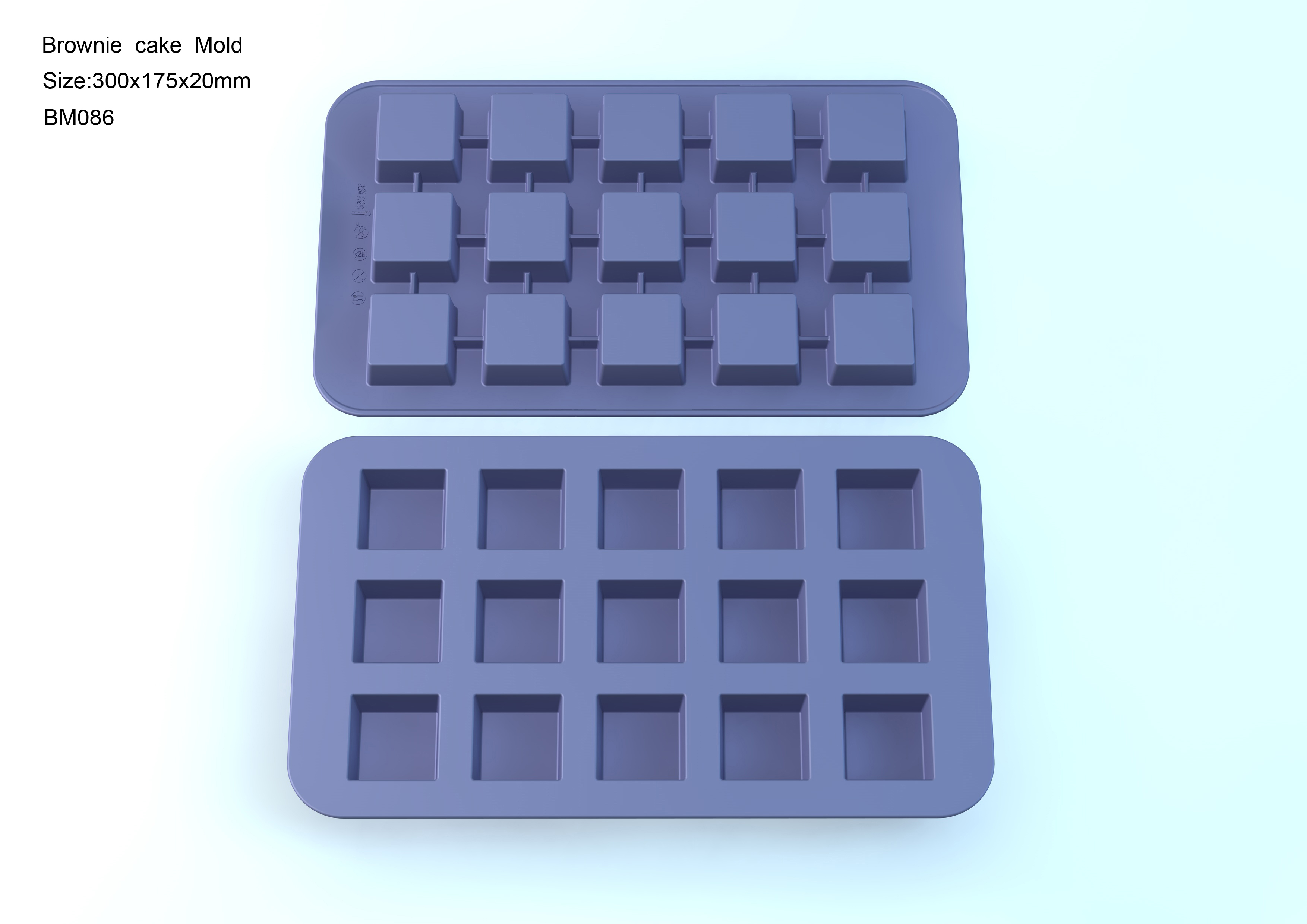 silicone mold | BM086 Brownie Mould