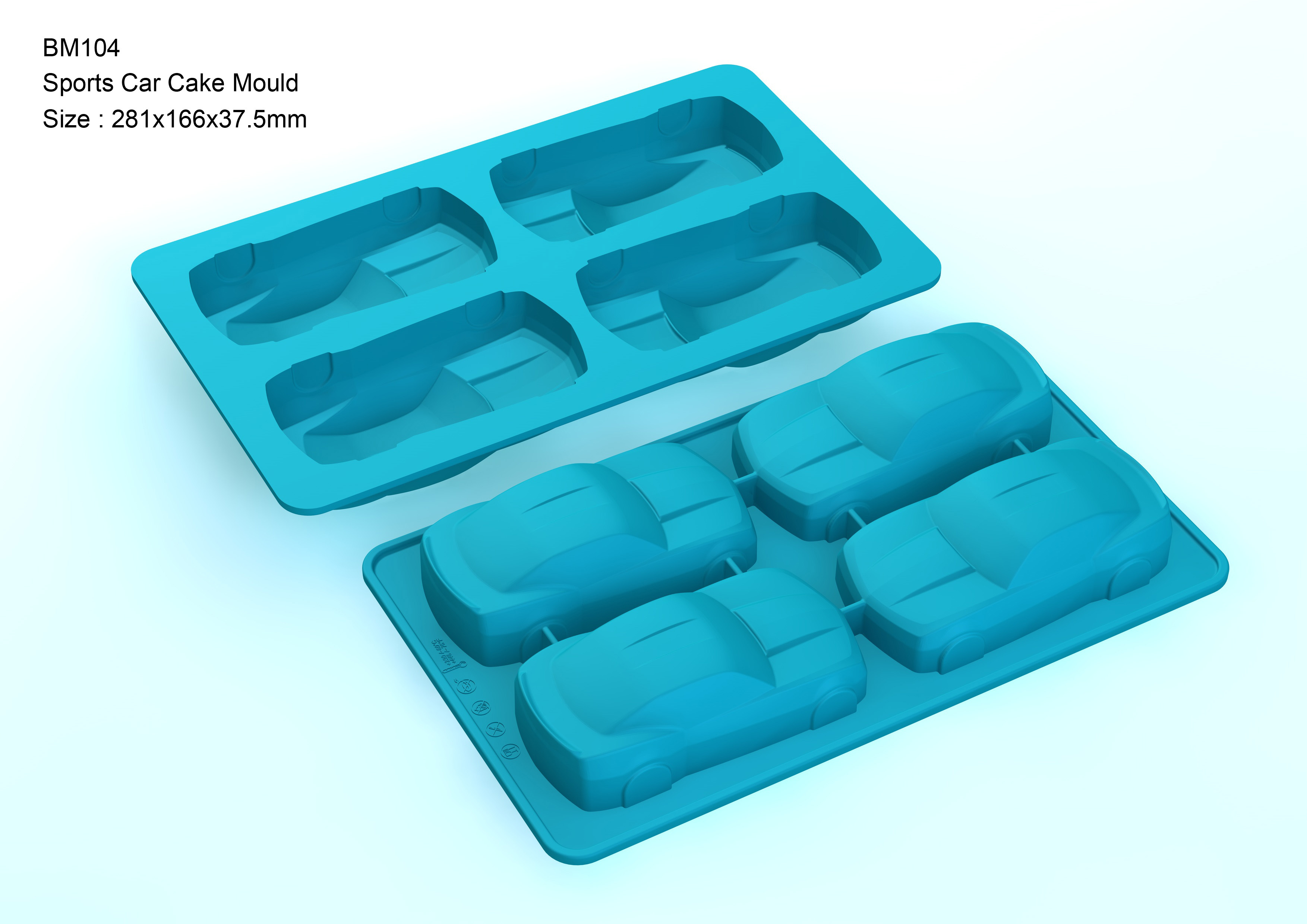BM104 Sports Car Cake Mould | silicone cake mould