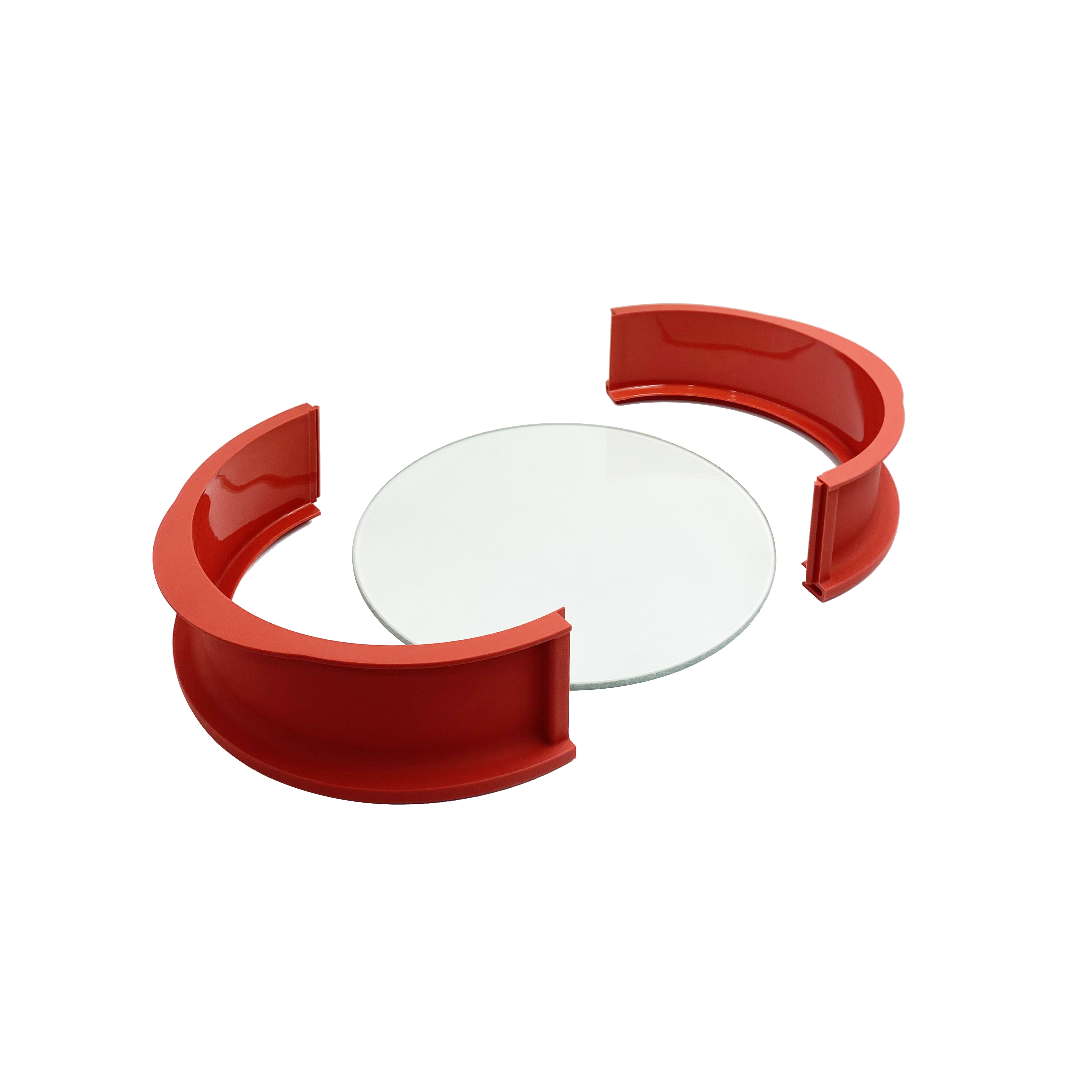 BM129 Baking Pan with Glass Bottom | silicone round baking pan