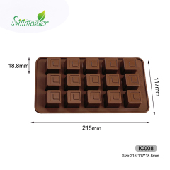 قالب شوكولاتة سيليكون | IC008 قالب شوكولاتة مربع