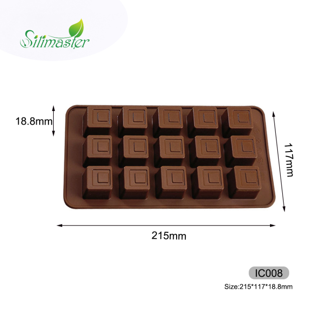 قالب شوكولاتة سيليكون | IC008 قالب شوكولاتة مربع