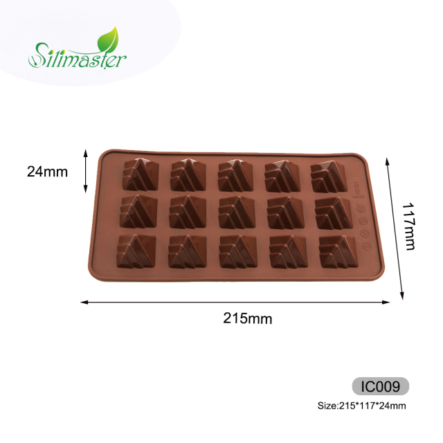 قالب سيليكون | IC009 قالب شوكولاتة هرمي