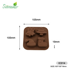 قالب سيليكون | IC014 قالب شوكولاتة عيد الميلاد المصغر
