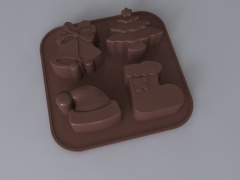 قالب سيليكون | IC014 قالب شوكولاتة عيد الميلاد المصغر