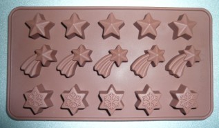 silicone mold | IC017 Star chocolate mould