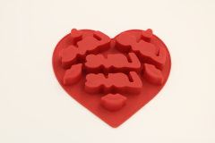 silicone ice cube moulds | IC019 Love tray for ice cube&chocolate