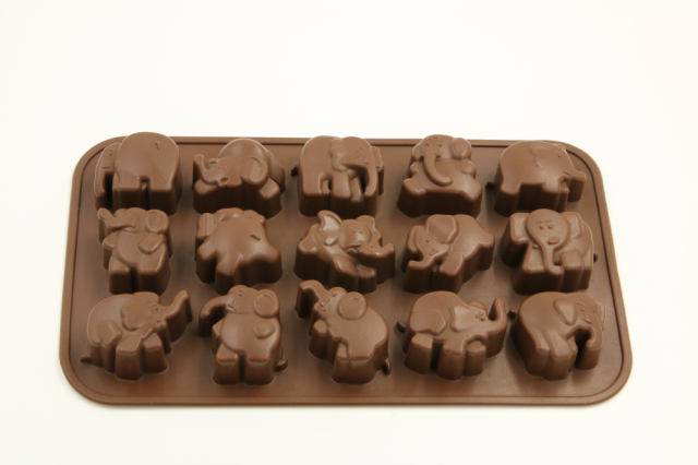 قالب شوكولاتة سيليكون | صينية فيل صغير IC021