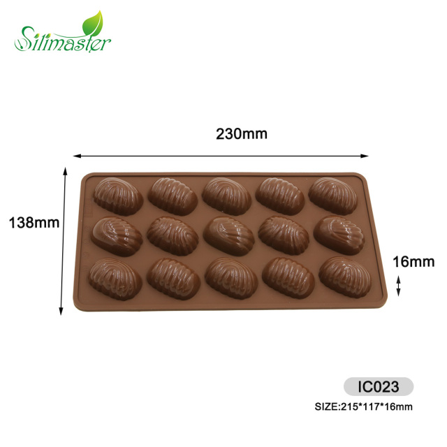قالب شوكولاتة سيليكون | IC023 قالب شوكولاتة بيضاوي