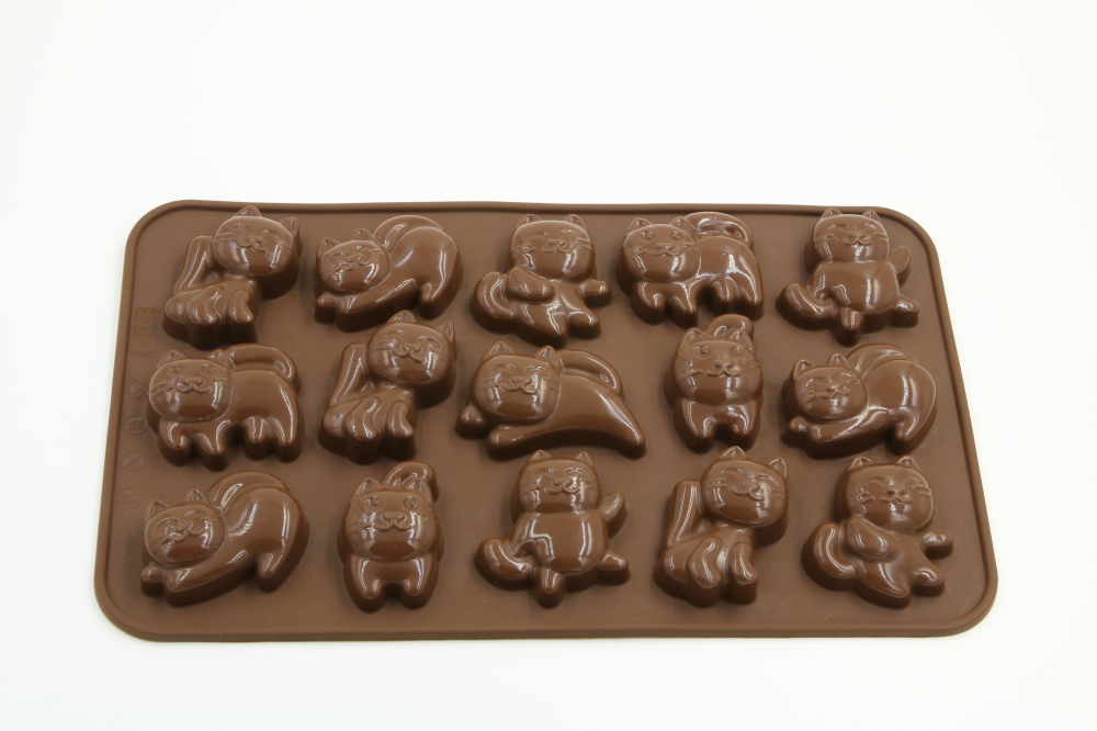 silicone chocolate mould | IC024 Cat chocolate mould