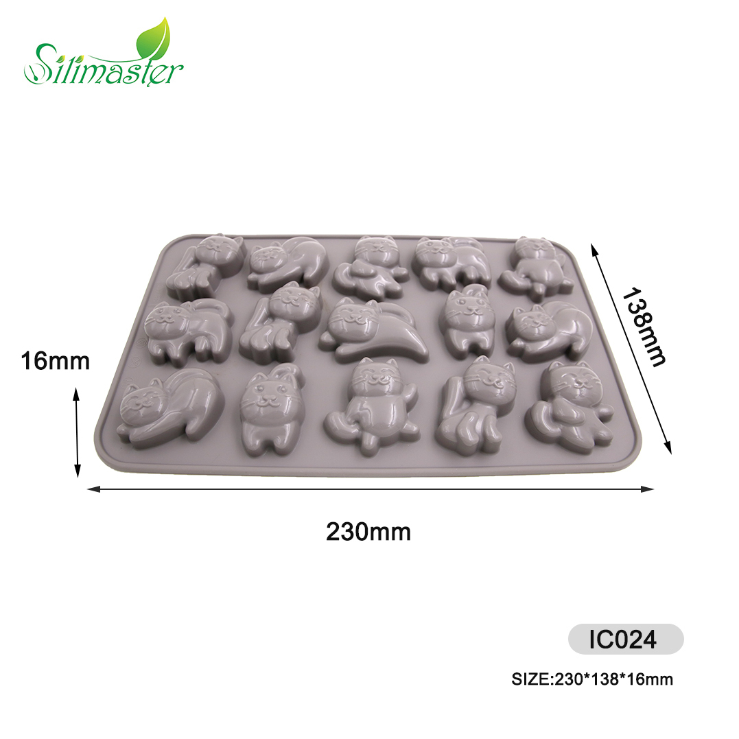 silicone chocolate mould | IC024 Cat chocolate mould