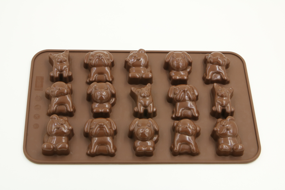 silicone chocolate mould | IC025 Dog Chocolate mould