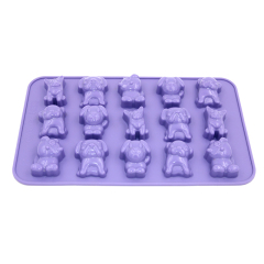 قالب شوكولاتة سيليكون | IC025 قالب شوكولاتة على شكل كلب
