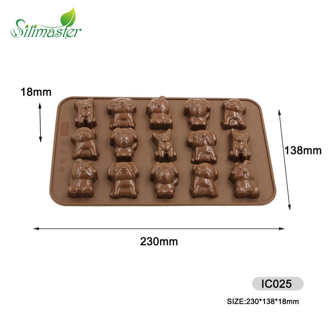 silicone chocolate mould | IC025 Dog Chocolate mould