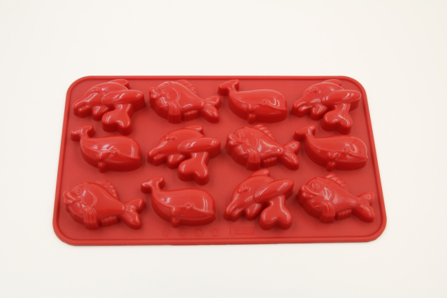 silicone ice tray | IC028 Fish ice tray/chocolate mould