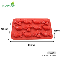 silicone ice tray | IC028 Fish ice tray/chocolate mould