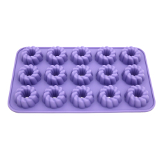 silicone chocolate mould | IC036 15Cup Donut Chocolate Mould