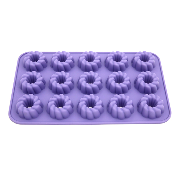 silicone chocolate mould | IC036 15Cup Donut Chocolate Mould