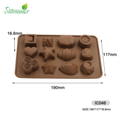 قالب شوكولاتة سيليكون | IC046 قالب شوكولاتة متعدد