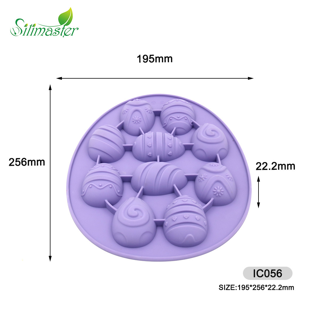 high quality silicone chocolate mould | IC056 Easter Egg Chocolate mould