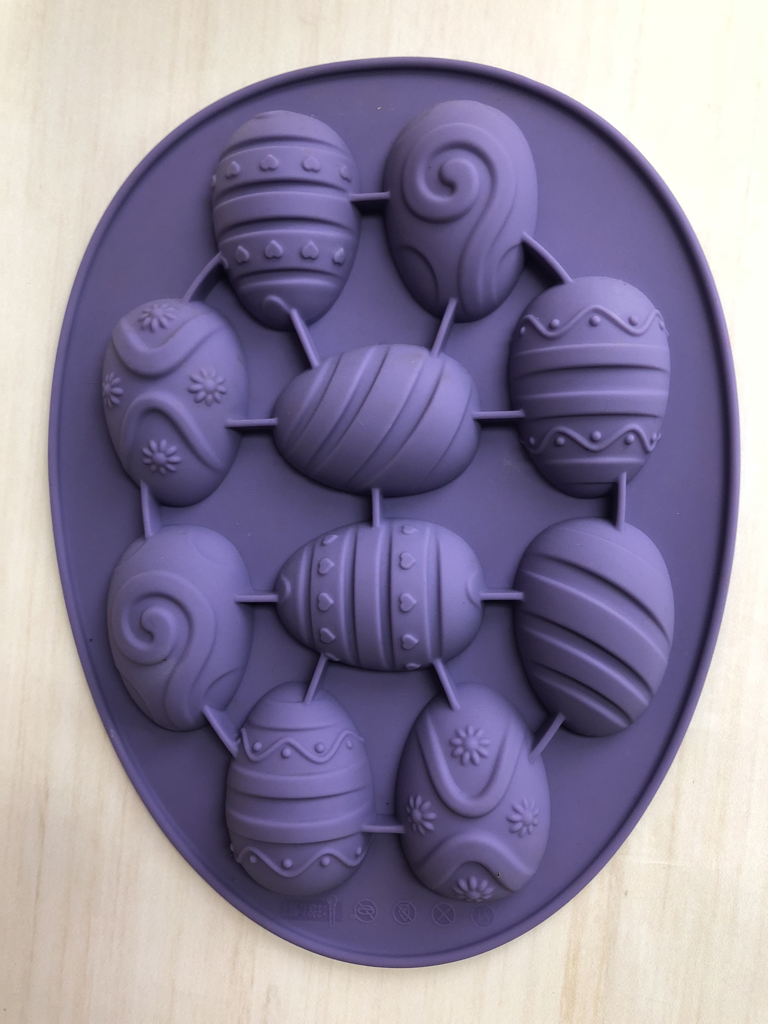 high quality silicone chocolate mould | IC056 Easter Egg Chocolate mould