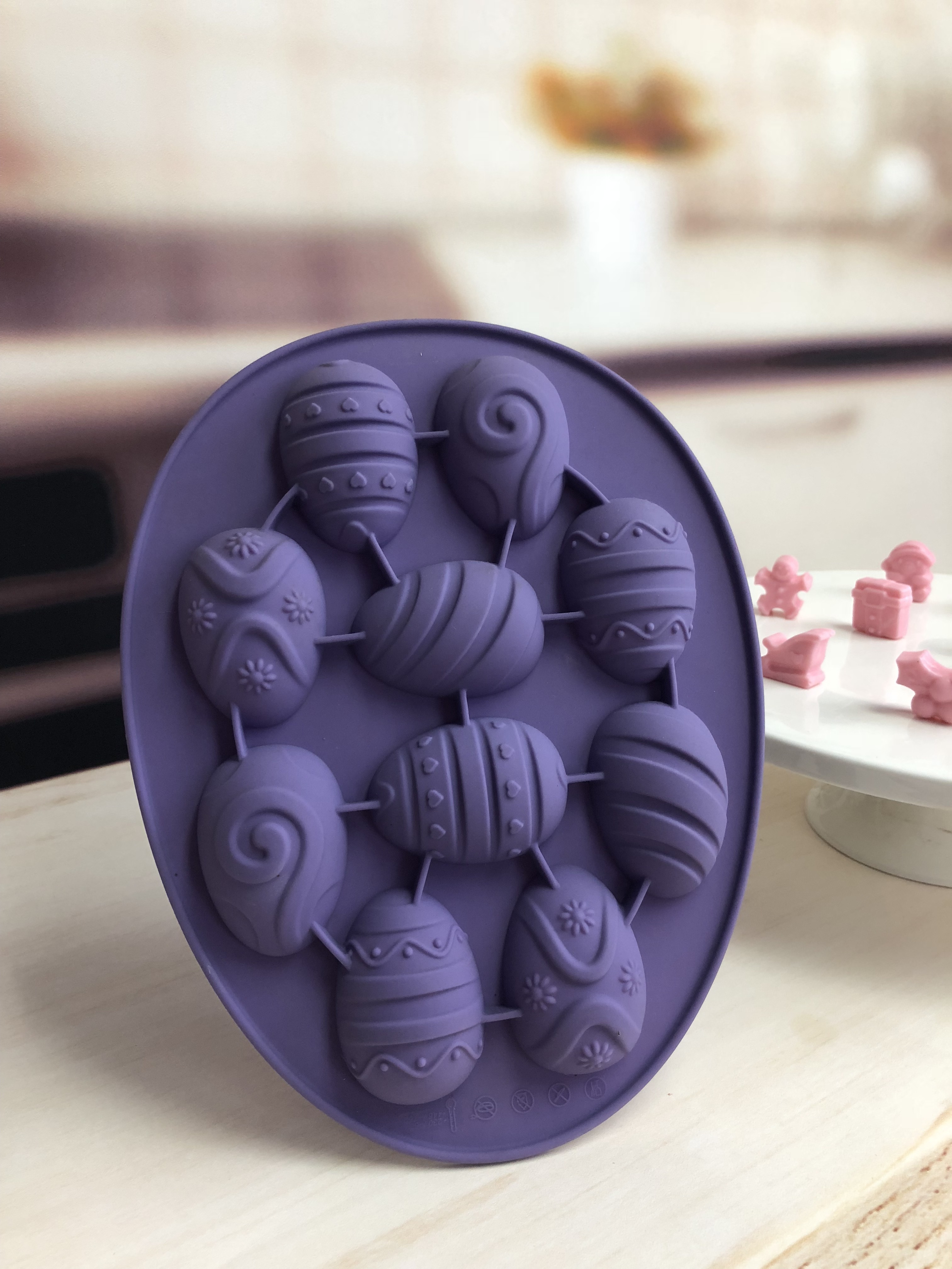 high quality silicone chocolate mould | IC056 Easter Egg Chocolate mould