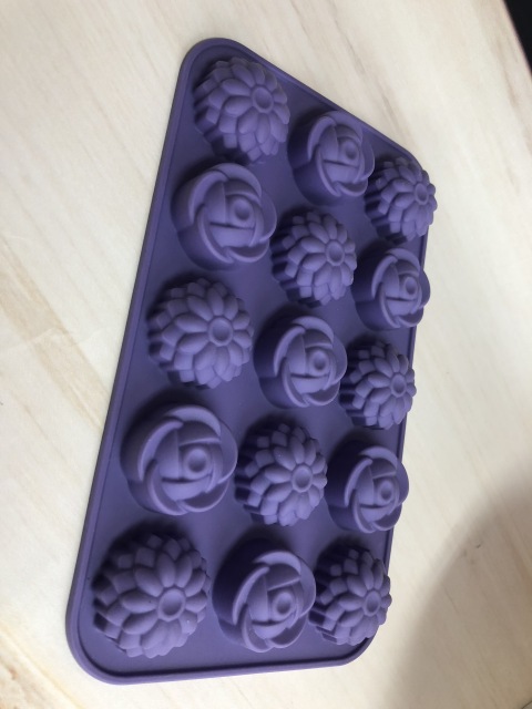 silicone chocolate mould | IC037 15cup flower chocolate mould