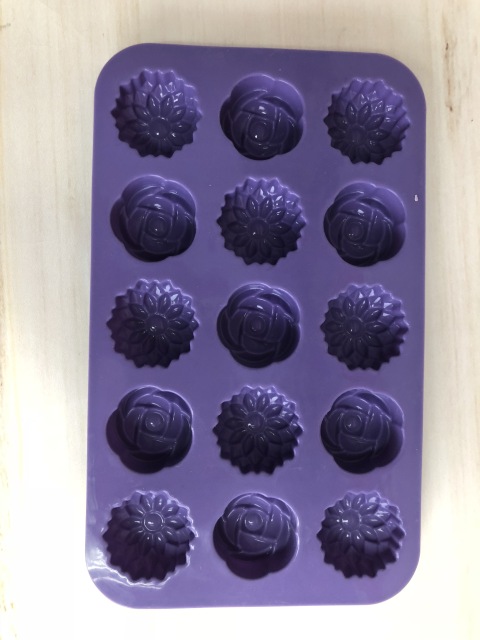silicone chocolate mould | IC037 15cup flower chocolate mould