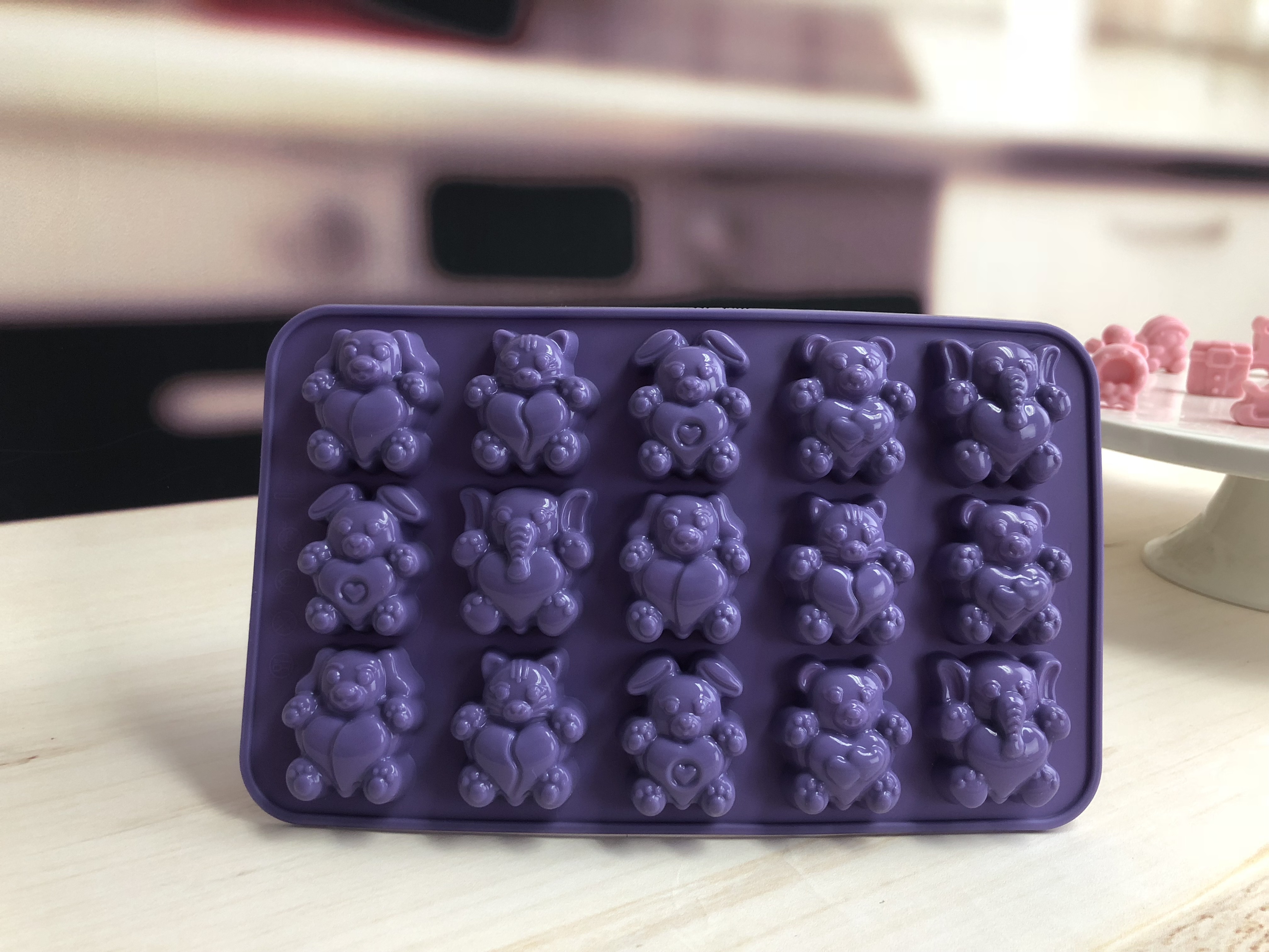 silicone chocolate mould | IC026 Animal Heart Chiocolate Mould