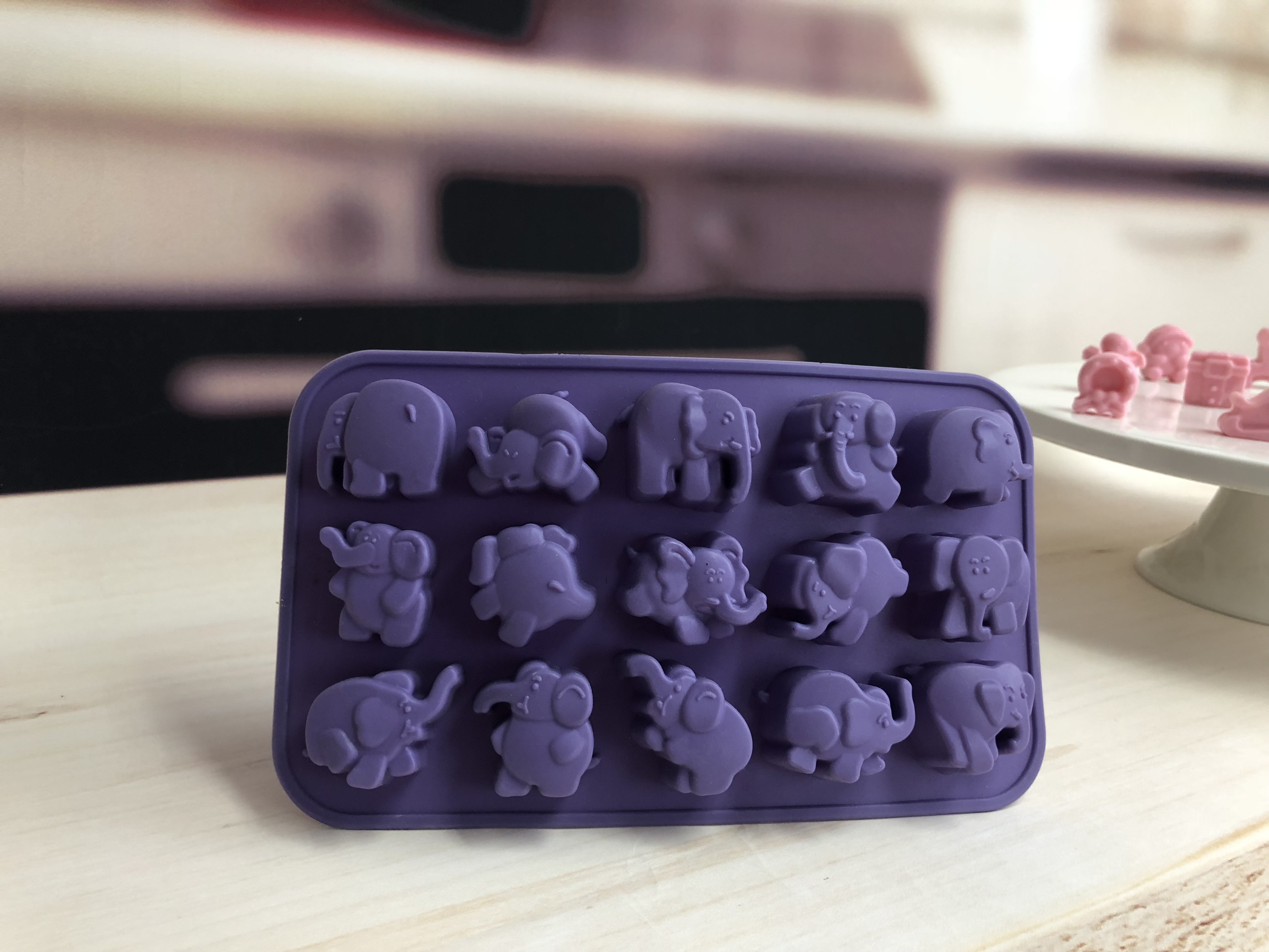 silicone chocolate mould | IC021 Baby Elephant Tray