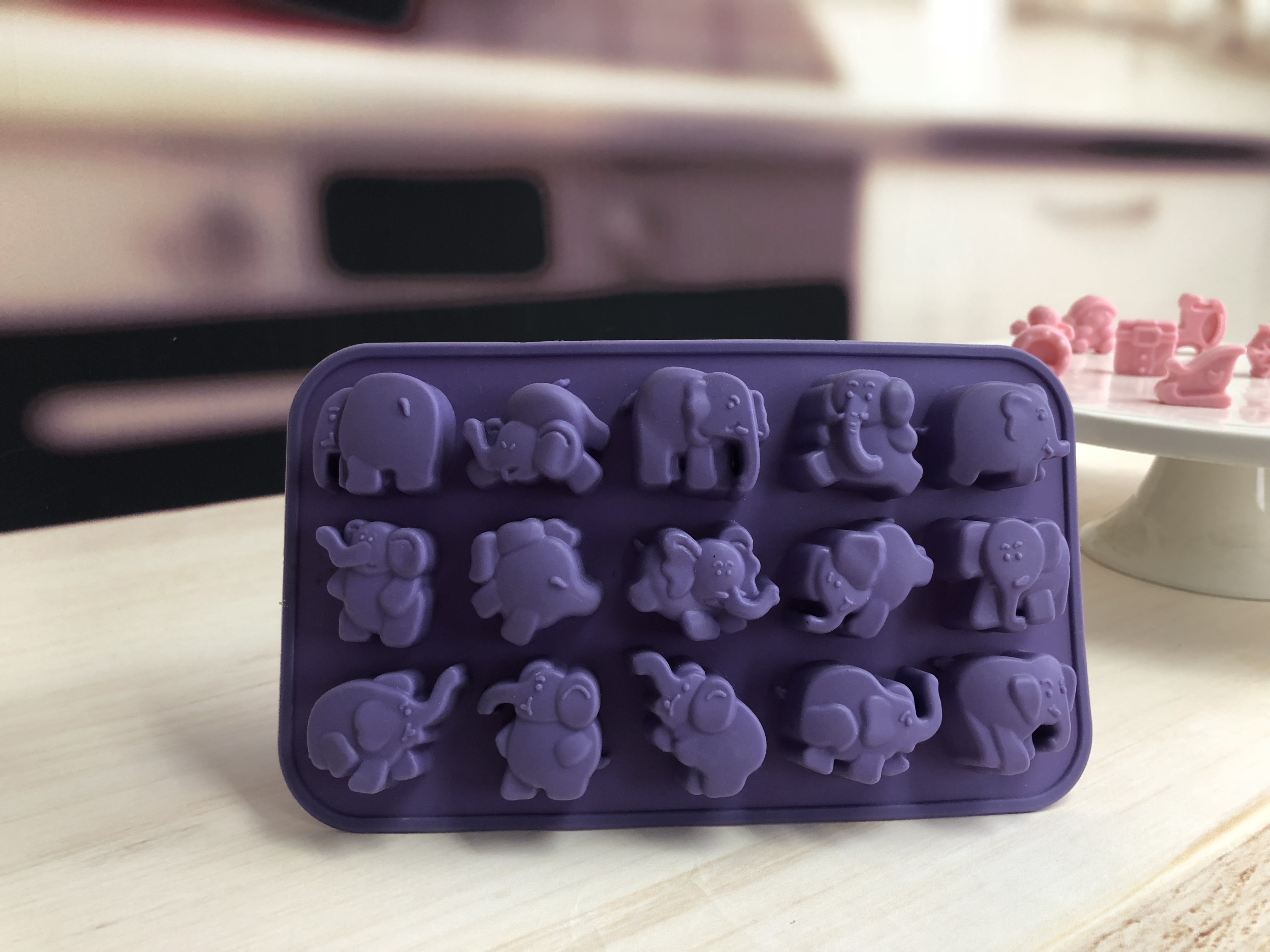 silicone chocolate mould | IC021 Baby Elephant Tray
