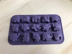 قالب شوكولاتة سيليكون | صينية فيل صغير IC021