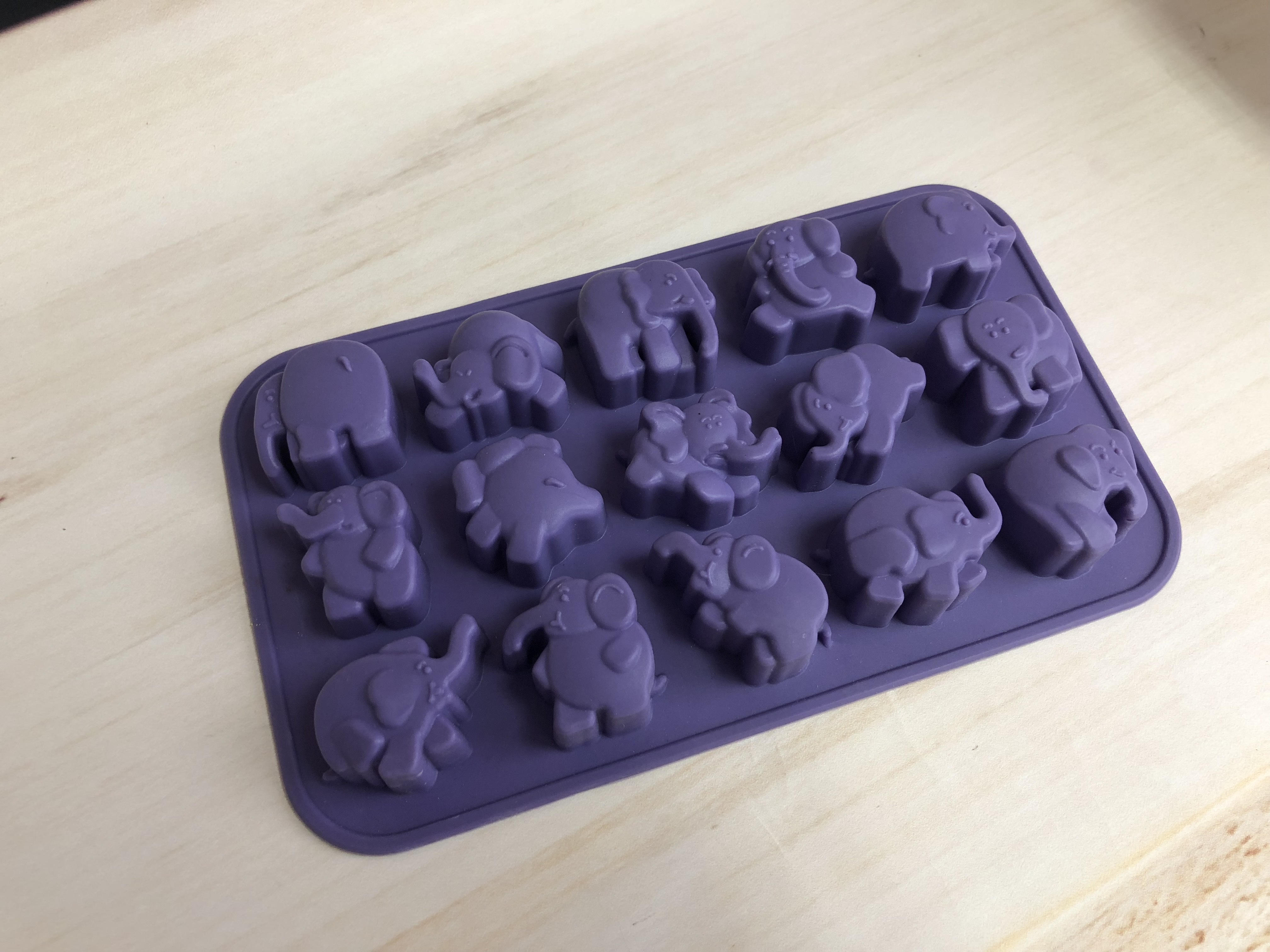 silicone chocolate mould | IC021 Baby Elephant Tray