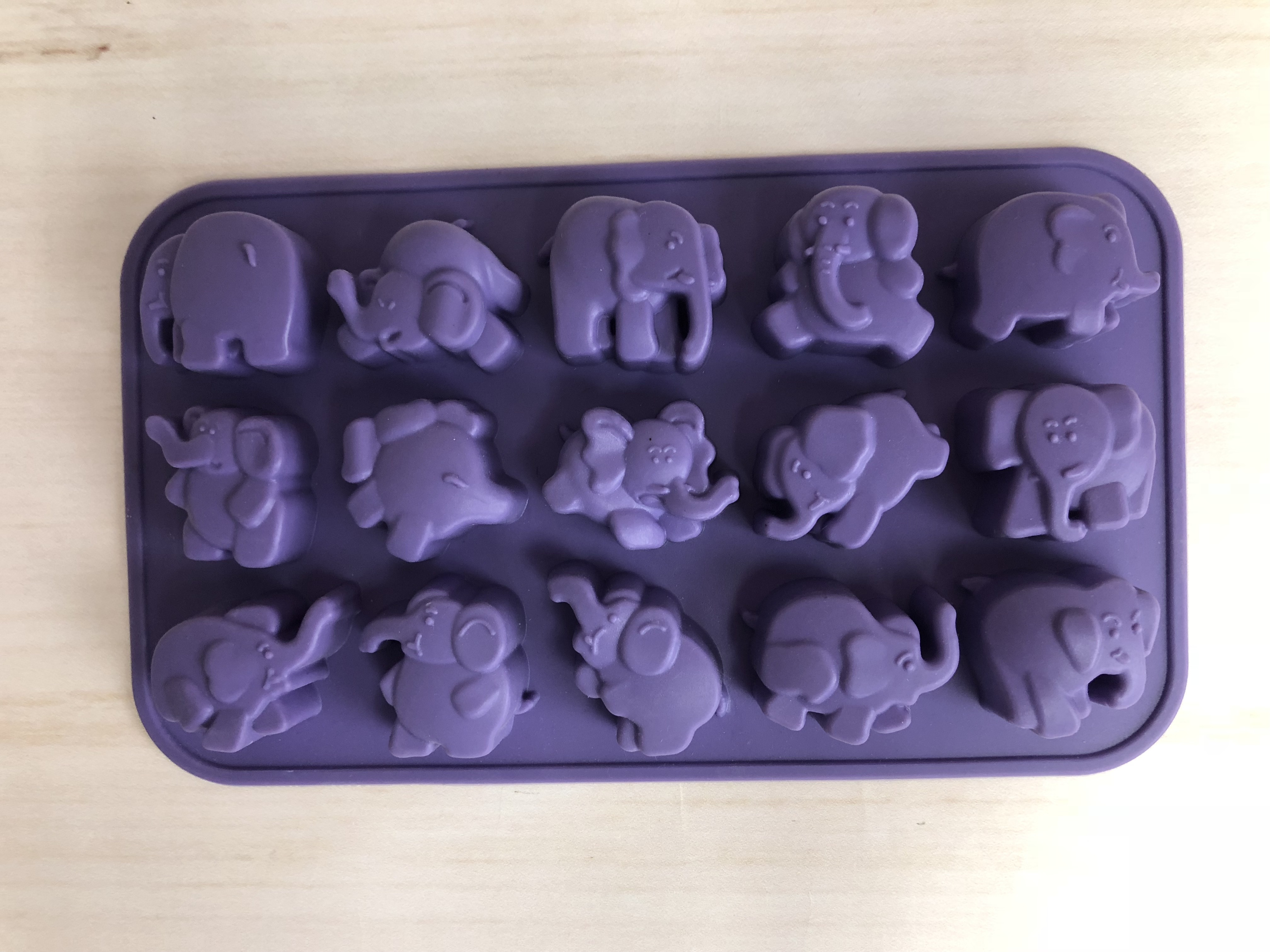 silicone chocolate mould | IC021 Baby Elephant Tray