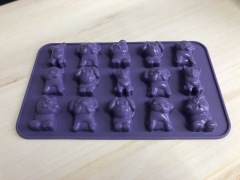 قالب شوكولاتة سيليكون | صينية فيل صغير IC021