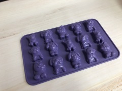 قالب شوكولاتة سيليكون | IC025 قالب شوكولاتة على شكل كلب