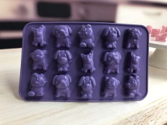 قالب شوكولاتة سيليكون | IC025 قالب شوكولاتة على شكل كلب