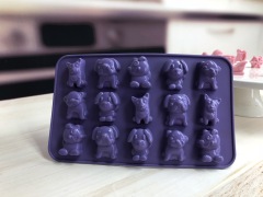 قالب شوكولاتة سيليكون | IC025 قالب شوكولاتة على شكل كلب