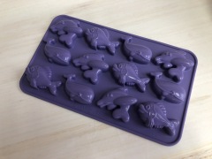 silicone ice tray | IC028 Fish ice tray/chocolate mould