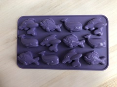 silicone ice tray | IC028 Fish ice tray/chocolate mould