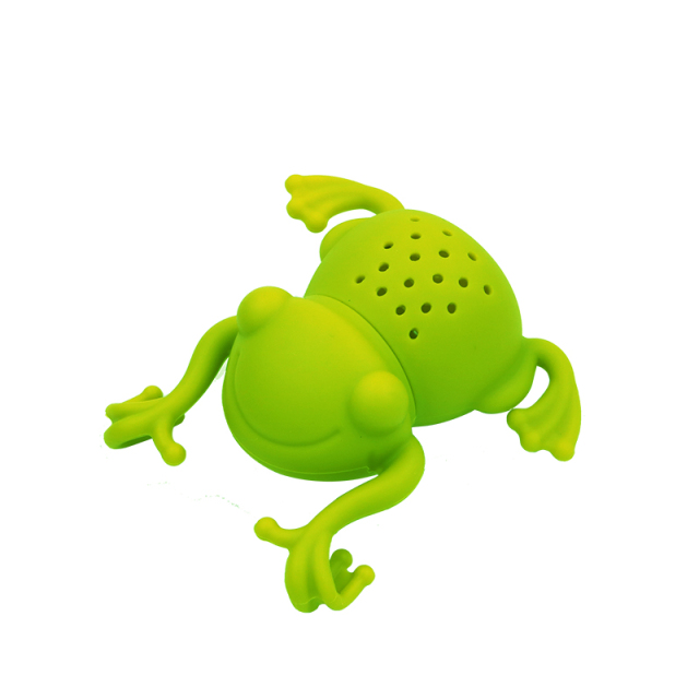 مصفاة شاي من السيليكون خالية من مادة BPA | UT045 مصفاة شاي على شكل ضفدع