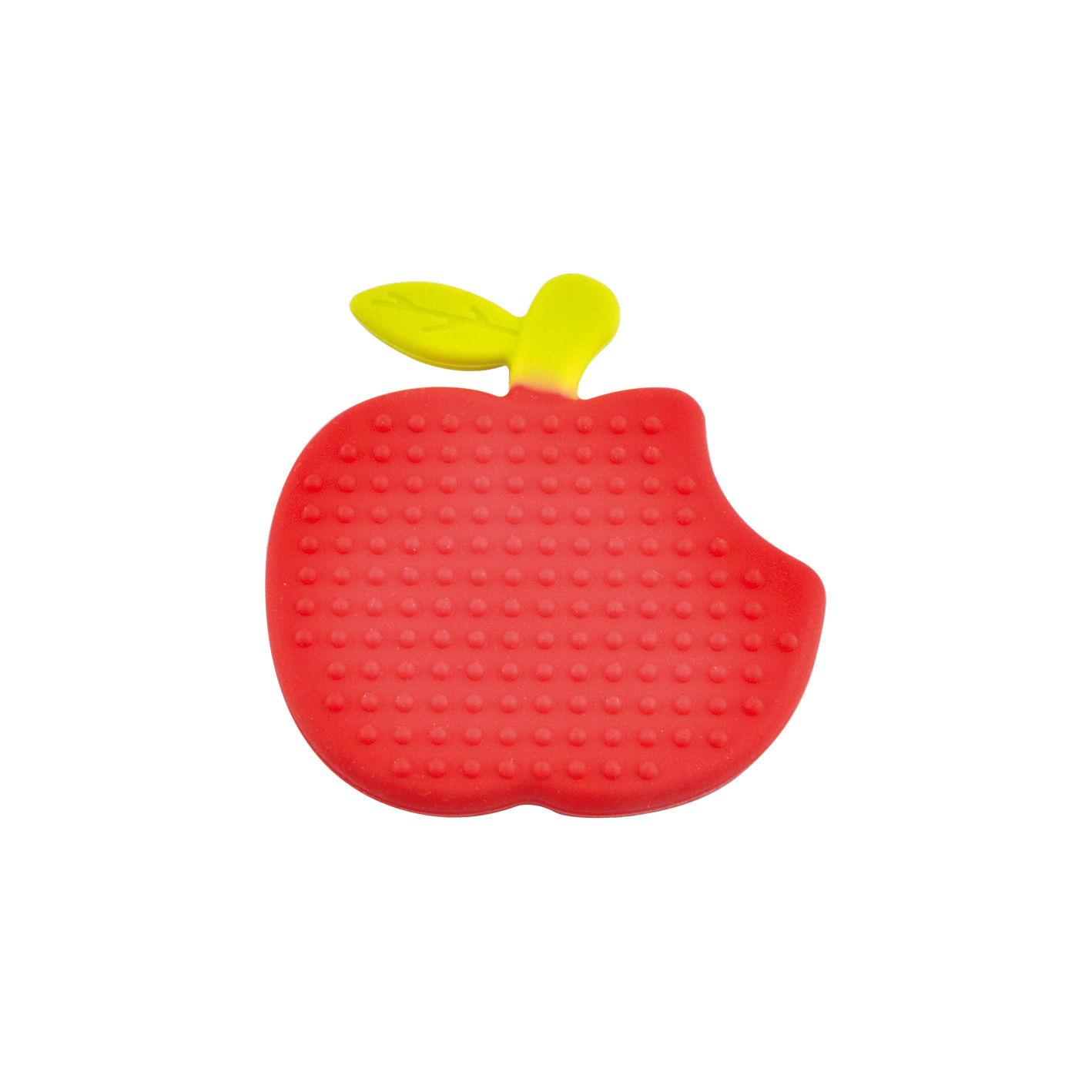 BT005 Bicolor Apple Shape Silicone Teether