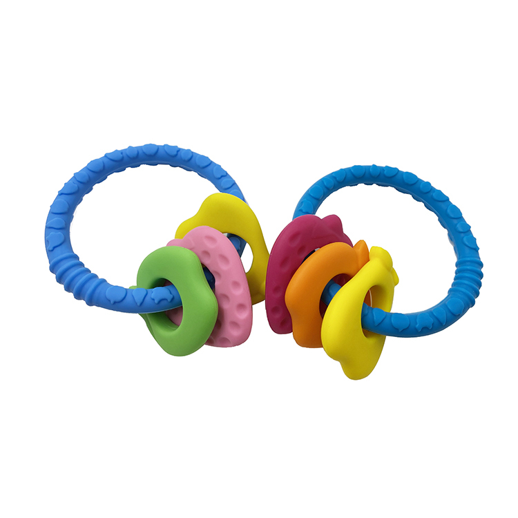 BT022 Silicone loop teether | silicone teether