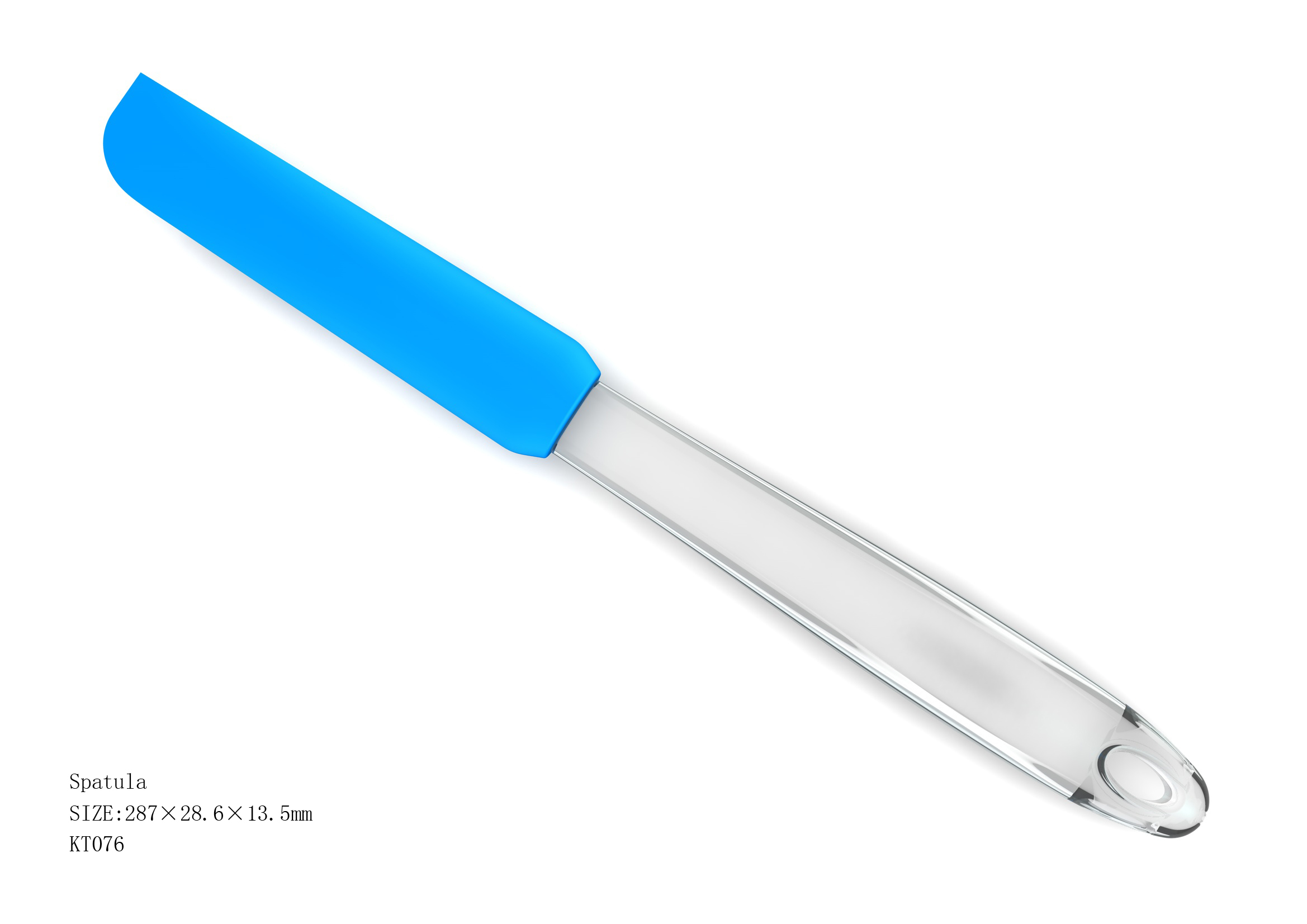 long handle silicone spatula | KT076 PS Handle Silicone Long Spatula