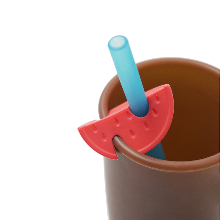 TT062 Straw Holder in Watermelon Shape | Silicone straw holder