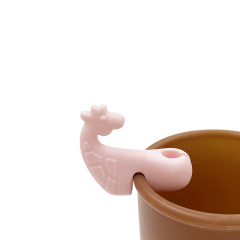 حامل القشة TT066 على شكل زرافة | حامل القشة السيليكون