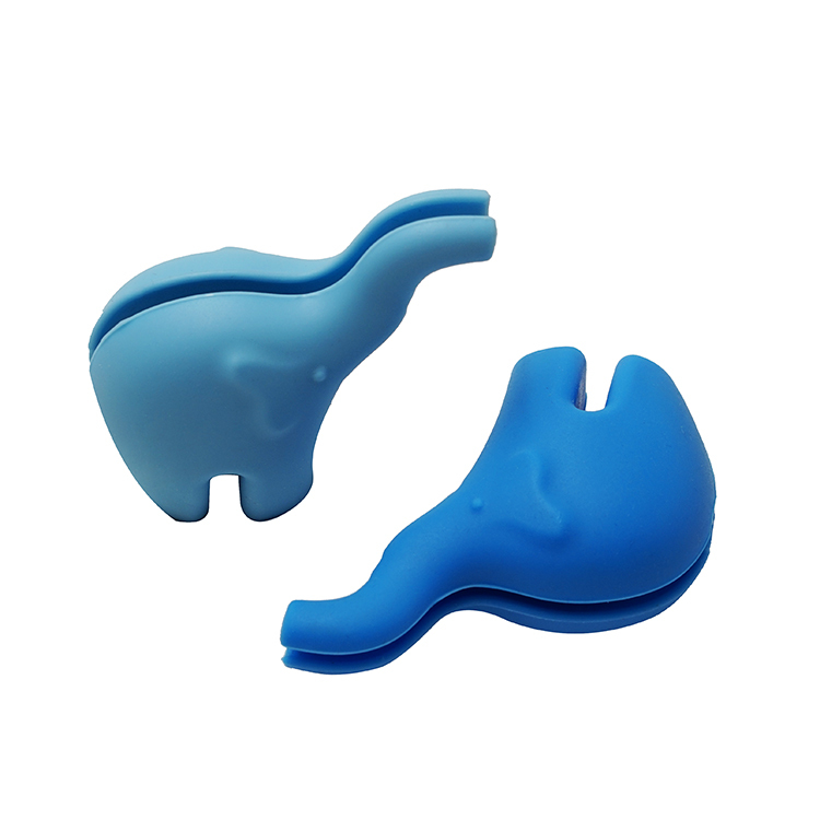 TT027  Elephant Shape Straw Holder  | Silicone straw holder