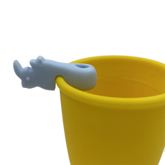 TT067 Straw Holder in Rhinoceros Shape  | Silicone straw holder