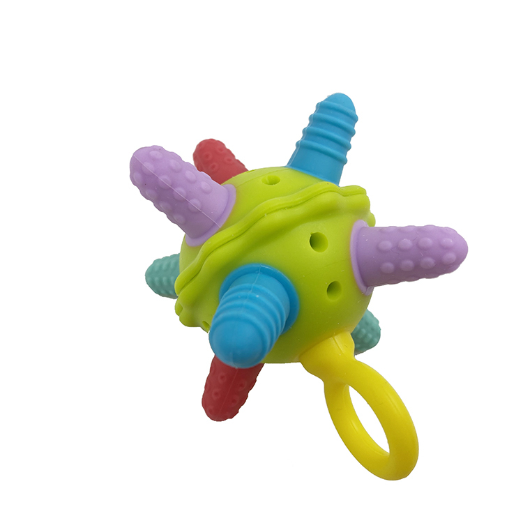 BT020A Verbesserter Beißball aus Silikon (klein) | Beißring aus Silikon